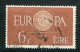 25692 Irlande N°146° 6p. Brun Europa  1960 TB - Usados