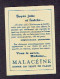 Carte Parfum MALACEINE Crème Poudre Savon - Anciennes (jusque 1960)