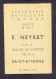 Carte Parfumée Au "BOUQUET DE LAVANDE" De MERCIER - Offert Par E. NEYRET De SAINT-ETIENNE - Anciennes (jusque 1960)