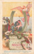 FANTAISIE - Publicité Pour Un Paquet De Farine - Anges, Fer à Cheval - Colorisé - Carte Postale Ancienne - Otros & Sin Clasificación