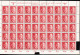 OCCUPATION POLAND 3th REICH - GENERALGOUVERNEMENT GG Michel 78 ** FULL SHEET WITH MINOR ERRORS - A BARGAIN !! 50 Stamps - Occupation 1938-45