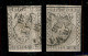 Antichi Stati Italiani - Parma - 1852 - 10 Cent (2) - Due Usati - Margini Corti In Verticale - Other & Unclassified