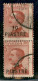 Uffici Postali All'Estero - Levante - Costantinopoli - 1921 - 10 Piastre Su 60 Cent (32-varietà) - Coppia Verticale Con  - Other & Unclassified