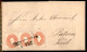 EUROPA - AUSTRIA - Tre 5 Kreuzer (20) Su Lettera Da Freudenthal A Bolzano Del 1.2.1863 - Leggera Piega Orizzontale - Sonstige & Ohne Zuordnung