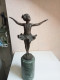 Statuette En Bronze Sur Support Marbre La Danseuses Hauteur 33 Cm - Bronces