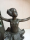 Delcampe - Statuette En Bronze Sur Support Marbre La Danseuses Hauteur 33 Cm - Brons