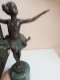 Delcampe - Statuette En Bronze Sur Support Marbre La Danseuses Hauteur 33 Cm - Bronzen