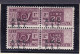 1947 Italia Italy Trieste A PACCHI POSTALI  PARCEL POST Coppia 20 Lire Varietà 7g Soprastampa Spostata In Basso MNH Pair - Postpaketen/concessie