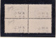 1947 Italia Italy Trieste A PACCHI POSTALI  PARCEL POST Coppia 20 Lire Varietà 7g Soprastampa Spostata In Basso MNH Pair - Postal And Consigned Parcels