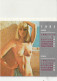 CALENDRIER BIJOU  7,5 X 11 Année 1982 - 6 Photos Pin-up Sexy Eros Erotisme Naked Nude Curiosa Jean LAVIGNE - Small : 1981-90