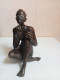 Statuette Africain Signée Art Africaine XIXème Hauteur 17 Cm - Brons