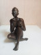 Statuette Africain Signée Art Africaine XIXème Hauteur 17 Cm - Bronces