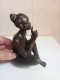 Delcampe - Statuette Africain Signée Art Africaine XIXème Hauteur 17 Cm - Bronces