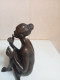 Delcampe - Statuette Africain Signée Art Africaine XIXème Hauteur 17 Cm - Bronzi