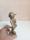 Delcampe - Statuette Africaine Du XIXème En Bronze Doré Hauteur 17 Cm - Bronzes