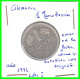 ALEMANIA - DEUTSCHLAND - GERMANY - MONEDA DE 1.00 DM ESPIGAS Y AGUILA DEL AÑO 1992 CON LAS CECA- J.- HAMBURGO DEFECTUOSA - 1 Mark