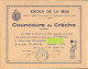 Marseille, Escolo De La Mar, Concours De Crecho, Lei Felibre De L Escolo De La Mar, 1951 - Diplômes & Bulletins Scolaires