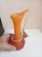 Delcampe - Vase Art Cristalerie De Toul En Pate De Verre Hauteur 22 Cm - Vasi