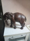 Statuette élephant En Cuir Longueur 35 Cm Hauteur 25 Cm - Afrikanische Kunst