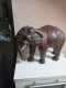 Statuette élephant En Cuir Longueur 35 Cm Hauteur 25 Cm - Arte Africano