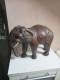 Statuette élephant En Cuir Longueur 35 Cm Hauteur 25 Cm - Afrikanische Kunst