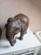 Delcampe - Statuette élephant En Cuir Longueur 35 Cm Hauteur 25 Cm - Art Africain