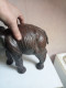 Statuette élephant En Cuir Longueur 36 Cm Hauteur 30 Cm - Art Africain