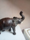 Delcampe - Statuette élephant En Cuir Longueur 36 Cm Hauteur 30 Cm - Art Africain