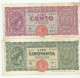 13G - COPIA LIRE 50 + 100 ITALIA TURRITA - 50 Liras