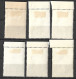 GREECE 1954 Union Of Cyprus With Greece Marginal MH Set Vl. 690 / 695 - Nuevos