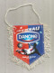 Fanion, Sports, Football, Lyon, Stade De Gerland, 2004-2005, Lever De Rideau Danone,  2 Scans, 115 X 115 Mm - Altri & Non Classificati