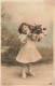 PHOTOGRAPHIE - Petite Fille - Colorisé - Carte Postale Ancienne - Fotografie