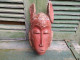 Masque Ethnique Africain Bois Ocre Rouge Afrique 02 - Afrikanische Kunst