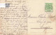 ENFANT -  Petite Fille Avec Son Chien - Saint Bernard - Fleurs - Colorisé - Carte Postale Ancienne - Portraits