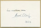 René Clair (1898-1981) - French Filmmaker - Signed Card + Photo - 1972 - COA - Actors & Comedians