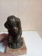 Delcampe - Reproduction Bronze Le Penseur De Rodin Sur Socle En Marbre Hauteur 15 Cm - Bronzen