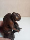 Delcampe - Bronze Dalou Femme Nue S'essuyant Le Pied Reproduction 11 Cm - Bronzes