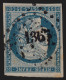 N°4, Cérès 1850, 25c Bleu, Oblitéré PC 1367 GANGES - TB - 1849-1850 Ceres