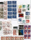 Denmark; Used Stamps (around 145) On 14 Fragments. - Lotes & Colecciones