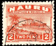 Nauru 1924 SG 29A 2d Orange Lightly Hinged Mint Rough Greyish Paper - Nauru