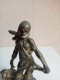 Delcampe - Statuette En Bronze Doré Pirate Hauteur 18 Cm - Brons