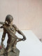 Delcampe - Statuette En Bronze Doré Pirate Hauteur 18 Cm - Brons