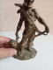 Delcampe - Statuette En Bronze Doré Pirate Hauteur 18 Cm - Brons