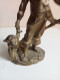 Delcampe - Statuette En Bronze Doré Pirate Hauteur 18 Cm - Brons