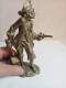 Delcampe - Statuette En Bronze Doré Pirate Hauteur 18,5 Cm - Bronzi