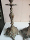 Deux Bougeoirs En Bronze XIXème Hauteur 28 Cm - Chandeliers, Candelabras & Candleholders