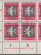 Action !! SALE !! 50 % OFF !! ⁕ DDR 1957 Germany ⁕ Airmail 20 Pf. Mi.610 ⁕ Used Sheet Of 100 Stamps ( 2 X 50 ) - 1950-1970