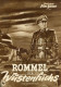 "ROMMEL DER WUESTENFUCHS" Ca. 1950, Illustrierte Filmbuehne, 4 Seiten, Verlag Film-Buehne (C339) - Manifesti & Poster