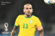 RARE Collector's Edition Picture POSTCARD, 2022 FIFA World Cup Soccer Football In Qatar, Brazil Player Dani Alves - 2022 – Qatar