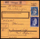 Luxemburg 1943: Paketkarte  | Besatzung, Absenderpostamt, Moselland | Ulflingen;Troisvierges, Grundhof;Berdorf, Beaufort - 1940-1944 Occupation Allemande